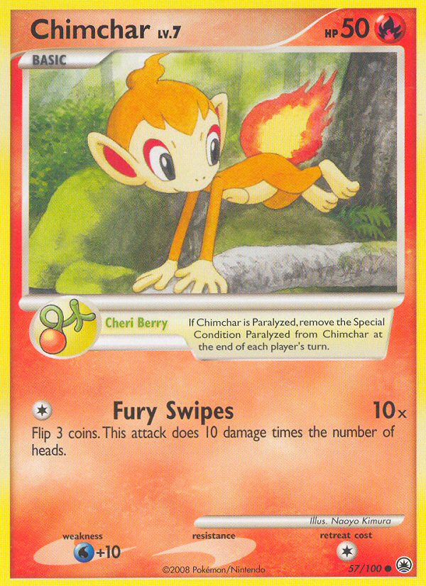 Majestic Dawn Chimchar #57/100